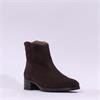 Wonders Bonjour Low Heel Ankle Boot - Brown Suede